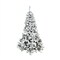 Northlight Pre-Lit Medium Pine Heavily Flocked Artificial Christmas Tree - 7.5' - Multicolor Lights